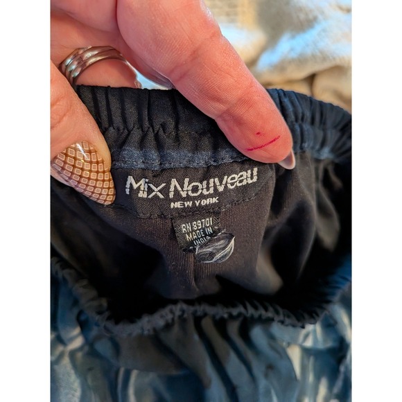 Boho Whimsigoth Grunge Rock Indie Sleeze Glam Gray Tie Dye XS Maxi Skirt - Picture 5 of 6